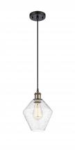 Innovations Lighting 516-1P-BAB-G654-8 - Cindyrella - 1 Light - 8 inch - Black Antique Brass - Cord hung - Mini Pendant