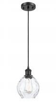 Innovations Lighting 516-1P-BK-G362 - Waverly - 1 Light - 6 inch - Matte Black - Cord hung - Mini Pendant