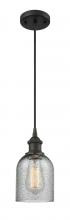 Innovations Lighting 516-1P-OB-G257 - Caledonia - 1 Light - 5 inch - Oil Rubbed Bronze - Cord hung - Mini Pendant