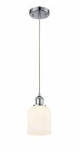 Innovations Lighting 516-1P-PC-G559-5GWH - Bridal Veil - 1 Light - 5 inch - Polished Chrome - Cord hung - Mini Pendant