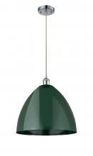 Innovations Lighting 516-1P-PC-MBD-16-GR - Plymouth - 1 Light - 16 inch - Polished Chrome - Cord hung - Mini Pendant