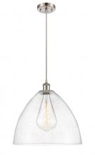 Innovations Lighting 516-1P-SN-GBD-164 - Bristol - 1 Light - 16 inch - Brushed Satin Nickel - Cord hung - Pendant