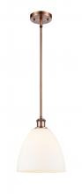 Innovations Lighting 516-1S-AC-GBD-91 - Bristol - 1 Light - 9 inch - Antique Copper - Mini Pendant