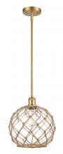 Innovations Lighting 516-1S-SG-G122-10RB - Farmhouse Rope - 1 Light - 10 inch - Satin Gold - Mini Pendant