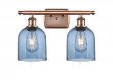 Innovations Lighting 516-2W-AC-G558-6BL - Bella - 2 Light - 16 inch - Antique Copper - Bath Vanity Light