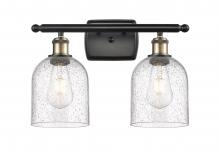  516-2W-BAB-G558-6SDY - Bella - 2 Light - 16 inch - Black Antique Brass - Bath Vanity Light