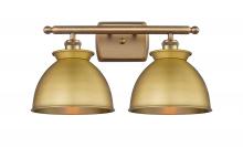  516-2W-BB-M14-BB - Adirondack - 2 Light - 18 inch - Brushed Brass - Bath Vanity Light