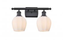 Innovations Lighting 516-2W-BK-G461-6 - Norfolk - 2 Light - 16 inch - Matte Black - Bath Vanity Light