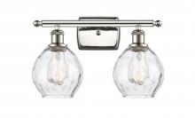  516-2W-PN-G362 - Waverly - 2 Light - 16 inch - Polished Nickel - Bath Vanity Light