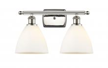 Innovations Lighting 516-2W-PN-GBD-751 - Bristol - 2 Light - 18 inch - Polished Nickel - Bath Vanity Light