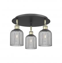 Innovations Lighting 516-3C-BAB-G559-5SM - Bridal Veil - 3 Light - 17 inch - Black Antique Brass - Flush Mount