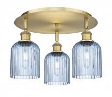 Innovations Lighting 516-3C-BB-G559-5BL - Bridal Veil - 3 Light - 17 inch - Brushed Brass - Flush Mount