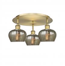 Innovations Lighting 516-3C-BB-G96 - Fenton - 3 Light - 18 inch - Brushed Brass - Flush Mount