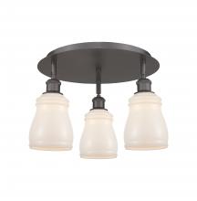 Innovations Lighting 516-3C-OB-G391 - Ellery - 3 Light - 17 inch - Oil Rubbed Bronze - Flush Mount