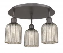 Innovations Lighting 516-3C-OB-G559-5ME - Bridal Veil - 3 Light - 17 inch - Oil Rubbed Bronze - Flush Mount