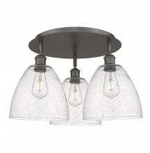  516-3C-OB-GBD-94 - Bristol - 3 Light - 21 inch - Oil Rubbed Bronze - Flush Mount