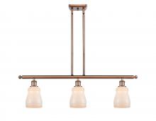 Innovations Lighting 516-3I-AC-G391 - Ellery - 3 Light - 36 inch - Antique Copper - Cord hung - Island Light