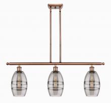 Innovations Lighting 516-3I-AC-G557-6SM - Vaz - 3 Light - 36 inch - Antique Copper - Cord hung - Island Light