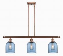 Innovations Lighting 516-3I-AC-G558-6BL - Bella - 3 Light - 36 inch - Antique Copper - Cord hung - Island Light