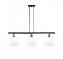 Innovations Lighting 516-3I-BAB-GBC-81 - Berkshire - 3 Light - 36 inch - Black Antique Brass - Cord hung - Island Light