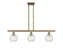 Innovations Lighting 516-3I-BB-G1213-6 - Athens Deco Swirl - 3 Light - 36 inch - Brushed Brass - Cord hung - Island Light