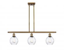  516-3I-BB-G362 - Waverly - 3 Light - 36 inch - Brushed Brass - Cord hung - Island Light