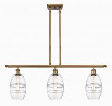 Innovations Lighting 516-3I-BB-G557-6CL - Vaz - 3 Light - 36 inch - Brushed Brass - Cord hung - Island Light