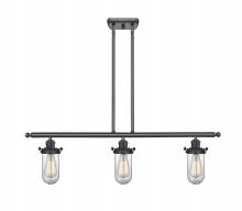 Innovations Lighting 516-3I-BK-CE231-CL - Kingsbury - 3 Light - 36 inch - Matte Black - Cord hung - Island Light