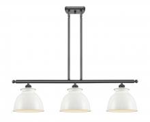  516-3I-BK-M14-W - Adirondack - 3 Light - 36 inch - Matte Black - Cord hung - Island Light