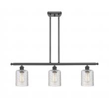 Innovations Lighting 516-3I-OB-G112C-5CL - Cobbleskill - 3 Light - 36 inch - Oil Rubbed Bronze - Cord hung - Island Light