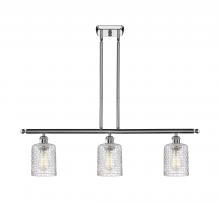 Innovations Lighting 516-3I-PC-G112C-5CL - Cobbleskill - 3 Light - 36 inch - Polished Chrome - Cord hung - Island Light