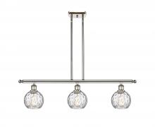 Innovations Lighting 516-3I-PN-G1215-6 - Athens Water Glass - 3 Light - 36 inch - Polished Nickel - Cord hung - Island Light