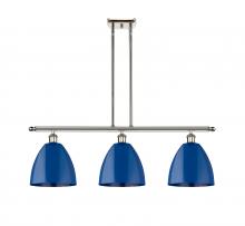 Innovations Lighting 516-3I-PN-MBD-9-BL - Plymouth - 3 Light - 36 inch - Polished Nickel - Cord hung - Island Light