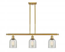  516-3I-SG-G259 - Caledonia - 3 Light - 36 inch - Satin Gold - Cord hung - Island Light