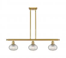 Innovations Lighting 516-3I-SG-G555-6CL - Ithaca - 3 Light - 36 inch - Satin Gold - Cord hung - Island Light