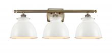 Innovations Lighting 516-3W-AB-M14-W - Adirondack - 3 Light - 28 inch - Antique Brass - Bath Vanity Light