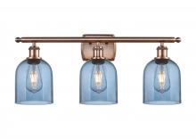 Innovations Lighting 516-3W-AC-G558-6BL - Bella - 3 Light - 26 inch - Antique Copper - Bath Vanity Light