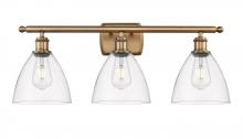 Innovations Lighting 516-3W-BB-GBD-752 - Bristol - 3 Light - 28 inch - Brushed Brass - Bath Vanity Light