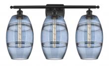 Innovations Lighting 516-3W-BK-G557-8BL - Vaz - 3 Light - 28 inch - Matte Black - Bath Vanity Light