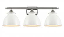 Innovations Lighting 516-3W-PN-M14-W - Adirondack - 3 Light - 28 inch - Polished Nickel - Bath Vanity Light