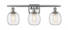  516-3W-SN-G1013 - Belfast - 3 Light - 26 inch - Brushed Satin Nickel - Bath Vanity Light