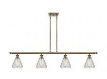 Innovations Lighting 516-4I-AB-G275 - Conesus - 4 Light - 48 inch - Antique Brass - Cord hung - Island Light