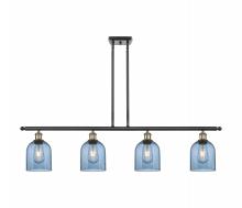 Innovations Lighting 516-4I-BAB-G558-6BL - Bella - 4 Light - 48 inch - Black Antique Brass - Cord hung - Island Light