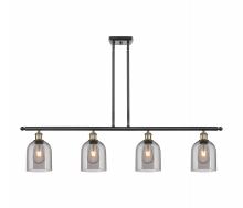 Innovations Lighting 516-4I-BAB-G558-6SM - Bella - 4 Light - 48 inch - Black Antique Brass - Cord hung - Island Light