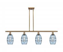 Innovations Lighting 516-4I-BB-G557-6BL - Vaz - 4 Light - 48 inch - Brushed Brass - Cord hung - Island Light