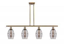 Innovations Lighting 516-4I-BB-G557-6SM - Vaz - 4 Light - 48 inch - Brushed Brass - Cord hung - Island Light