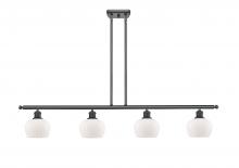 Innovations Lighting 516-4I-BK-G91 - Fenton - 4 Light - 48 inch - Matte Black - Cord hung - Island Light