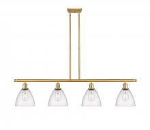 Innovations Lighting 516-4I-SG-GBD-754-LED - Bristol - 4 Light - 48 inch - Satin Gold - Cord hung - Island Light