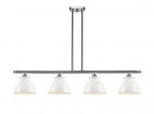 Innovations Lighting 516-4I-SN-M14-W - Adirondack - 4 Light - 48 inch - Brushed Satin Nickel - Cord hung - Island Light