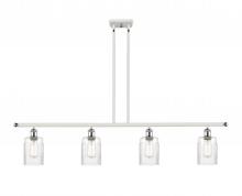  516-4I-WPC-G342 - Hadley - 4 Light - 48 inch - White Polished Chrome - Cord hung - Island Light